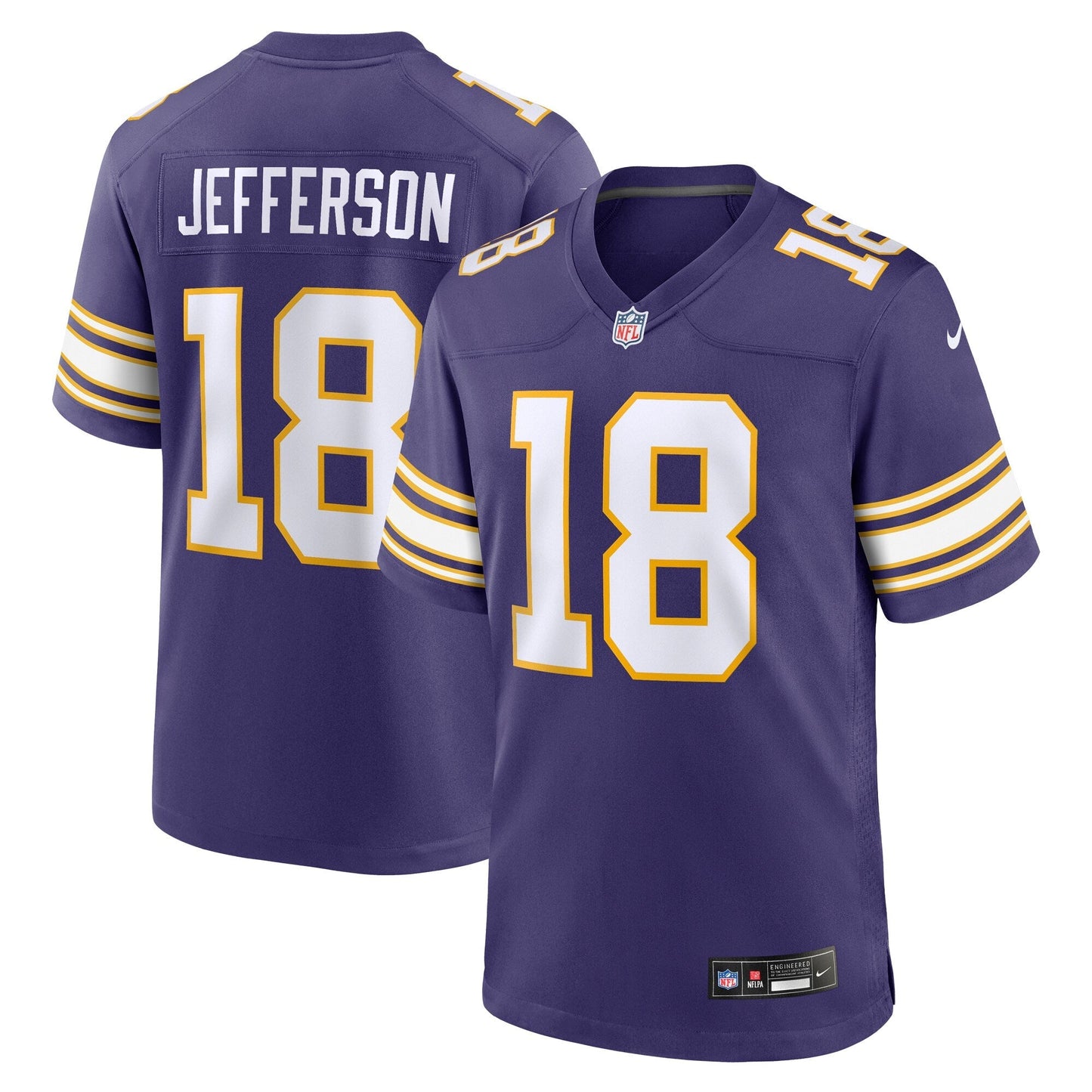 Justin Jefferson Minnesota Vikings Nike Classic   Game Jersey - Purple