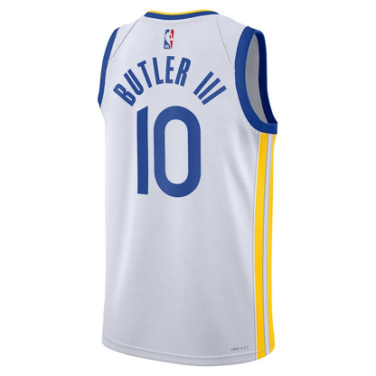 Unisex Nike Jimmy Butler III White Golden State Warriors Badged Swingman Jersey - Association Edition