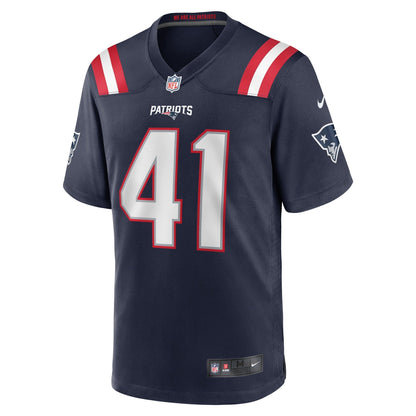 Brenden Schooler New England Patriots Nike Game   Jersey - Navy