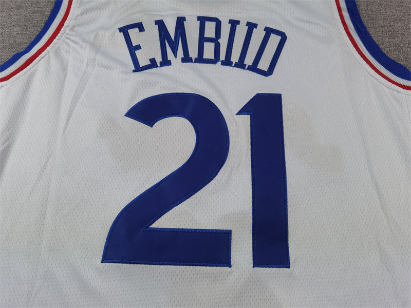Unisex Philadelphia 76ers 2024/25 Embroidered Swingman Jersey City Edition