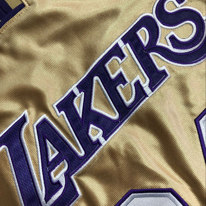 Kobe Bryant 1996-2016 Hall of Fame Gold Fully Embroidered 24# Jersey