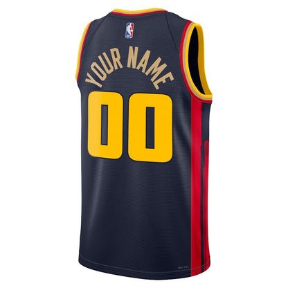 Unisex Golden State Warriors  Navy 2024/25 Custom Swingman Jersey - City Edition