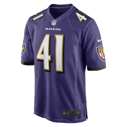 Daryl Worley Baltimore Ravens Nike Game   Jersey - Purple