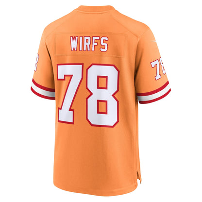Tristan Wirfs Tampa Bay Buccaneers Nike Throwback Game Jersey - Orange
