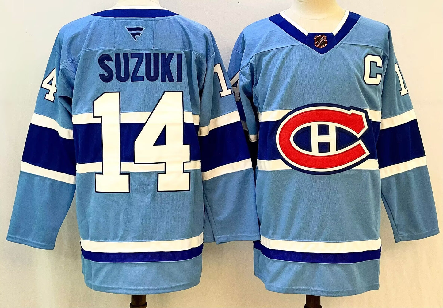 Men's Montreal Canadiens Nick Suzuki #14  Blue Breakaway Player Jersey