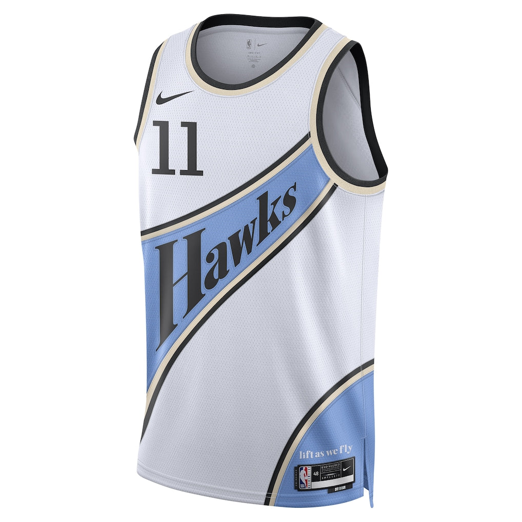 Unisex Atlanta Hawks Trae Young White 2024/25 Swingman  Jersey - City Edition