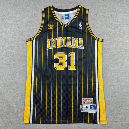 Indiana Pacers Reggie Miller #31 Throwback — Embroidered Jersey