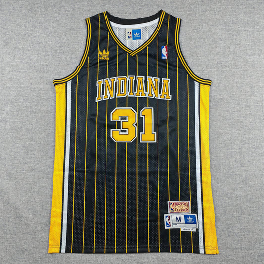Indiana Pacers Reggie Miller #31 Throwback — Embroidered Jersey