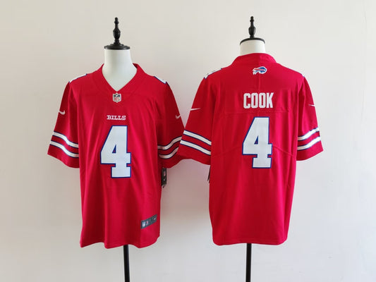 Men's Buffalo Bills James Cook Jersey-Red