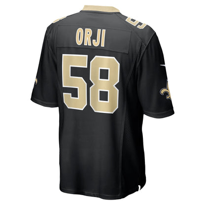 Anfernee Orji New Orleans Saints Nike Team Game Jersey -  Black