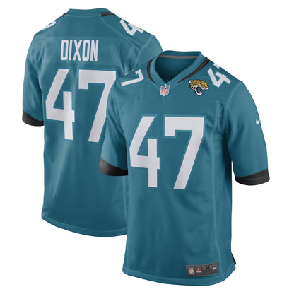De'Shaan Dixon Jacksonville Jaguars Nike Team Game   Jersey - Teal
