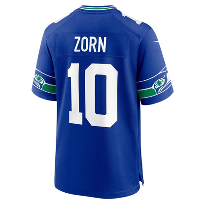 Jim Zorn Seattle Seahawks Nike Throwback Retired   Game Jersey - Royal