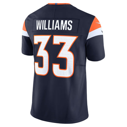 Javonte Williams Denver Broncos Nike Mile High Collection Vapor F.U.S.E. Limited Jersey - Navy