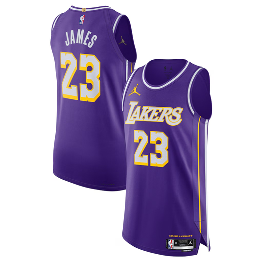 Los Angeles Lakers LeBron James Jordan Brand Purple 2025/26 Player Jersey - Statement Edition