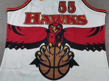 Atlanta Hawks Dikembe Mutombo 1996-97 #55 Throwback - Embroidered Jersey