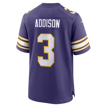 Jordan Addison Minnesota Vikings Nike Classic   Game Jersey - Purple