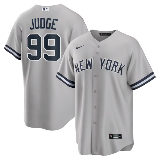 Men's New York Yankees Aaron Judge #99 Gray Jersey