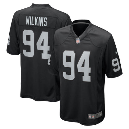 Christian Wilkins Las Vegas Raiders Nike Team Game Jersey -  Black
