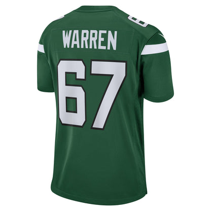 Carter Warren New York Jets Nike  Game Jersey - Gotham Green