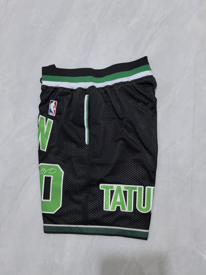 Boston Celtics Black Retro Pocket Shorts