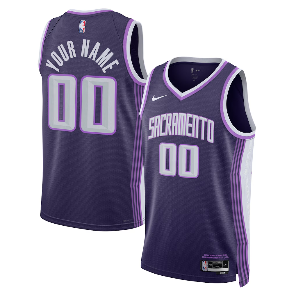 Sacramento Kings Nike Purple 2025/26 City Edition Swingman Custom Jersey