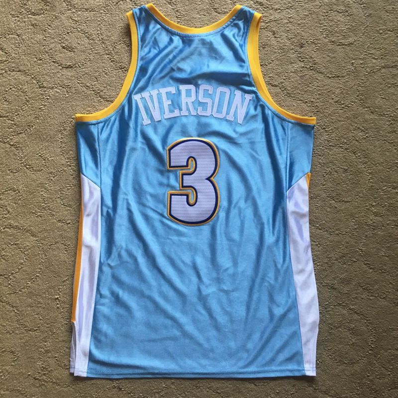 Allen Iverson Denver Nuggets  blue 3 MN
