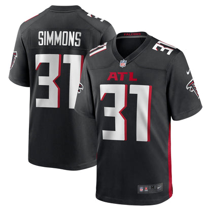 Justin Simmons Atlanta Falcons Nike Team Game Jersey -  Black