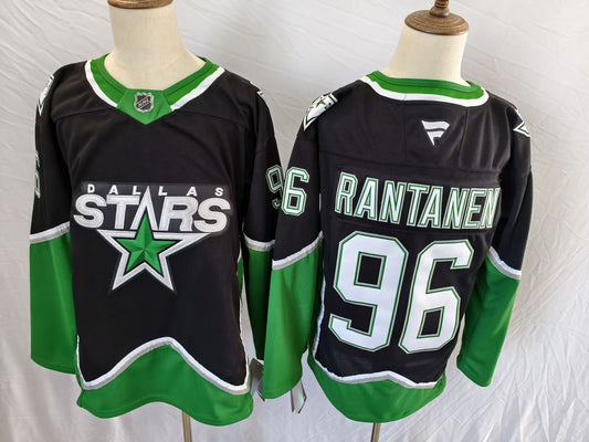 Men's Dallas Stars Mikko Rantanen #96  Black Premium Player Jersey