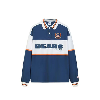 Bears Retro Long-Sleeve Athletic Training Jersey