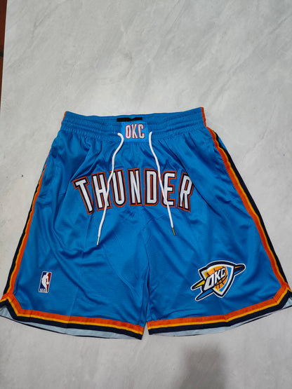 Oklahoma City Thunder Regular Edition Blue Pocket Shorts