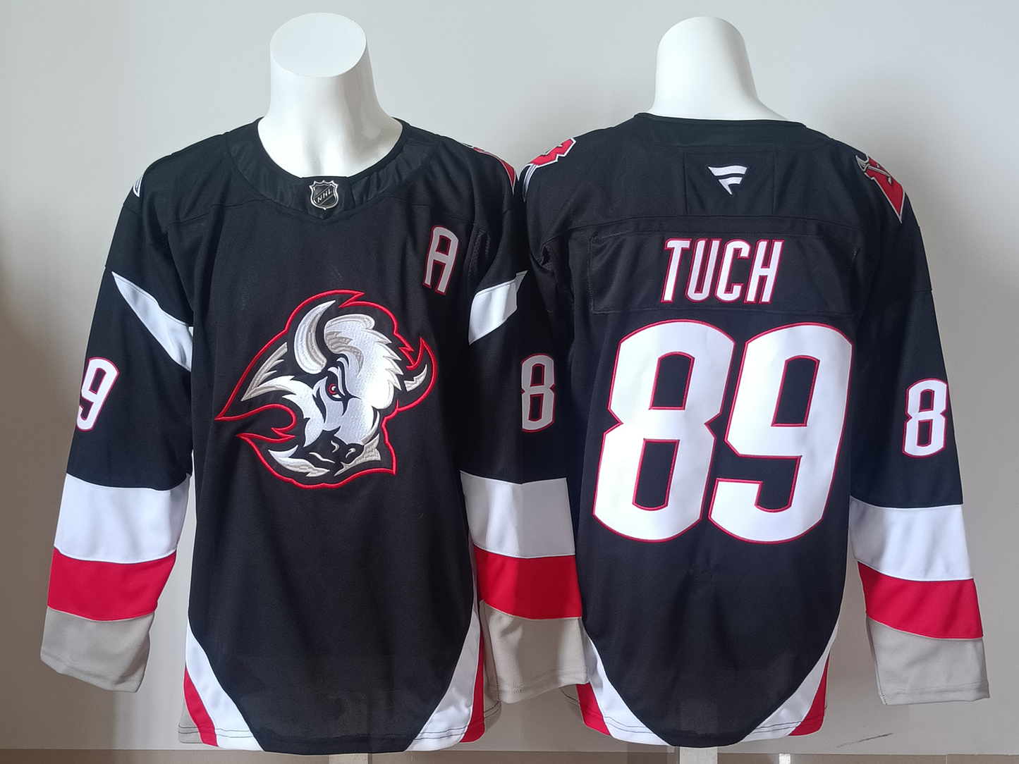 Men's Buffalo Sabres Alex Tuch #89  Black Player Jersey