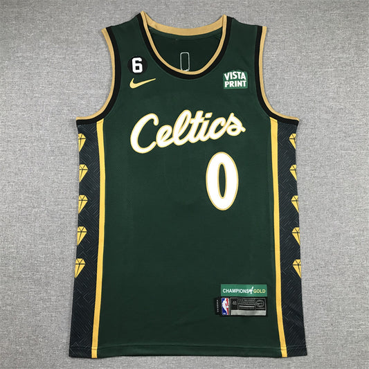 Jayson Tatum Boston Celtics #0 2023 City Edition Swingman Jersey — Embroidered