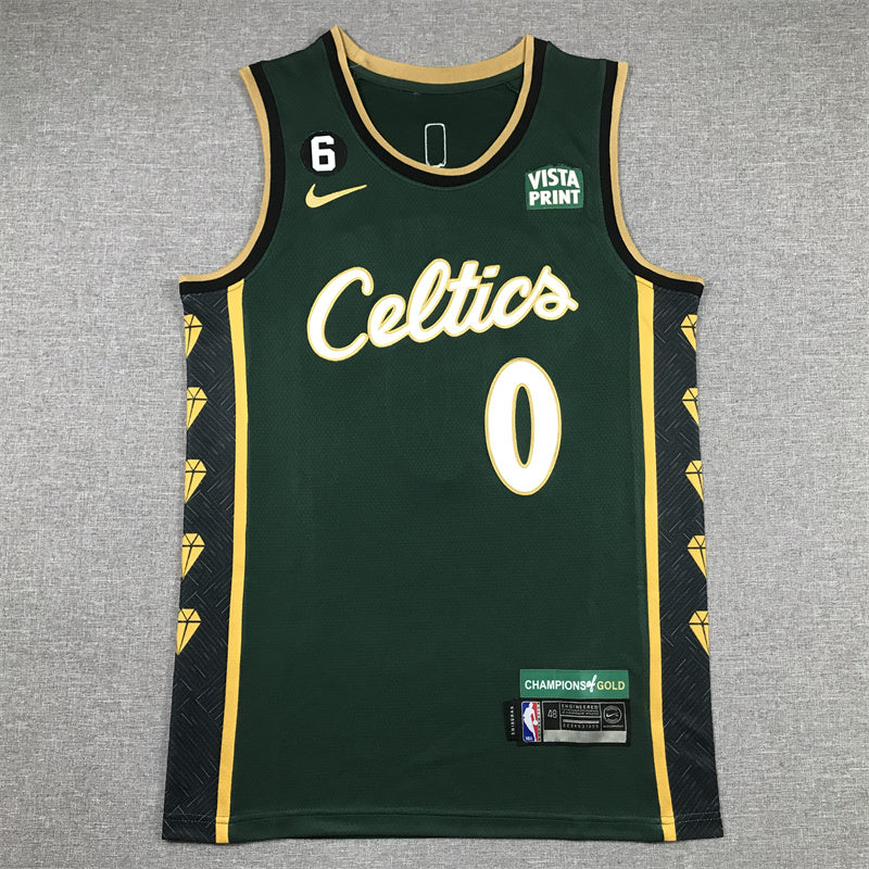 Boston Celtics Jaylen Brown #7 2023City Edition Swingman Jersey - Embroidered