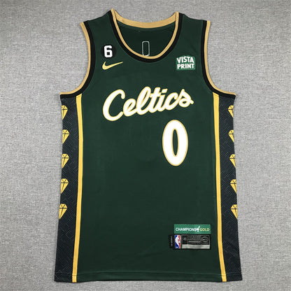 Boston Celtics Jaylen Brown #7 2023City Edition Swingman Jersey - Embroidered