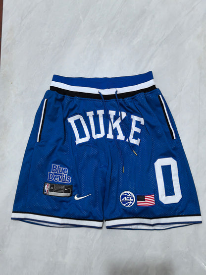 NCAA Duke Blue Devils Blue Retro Pocket Shorts