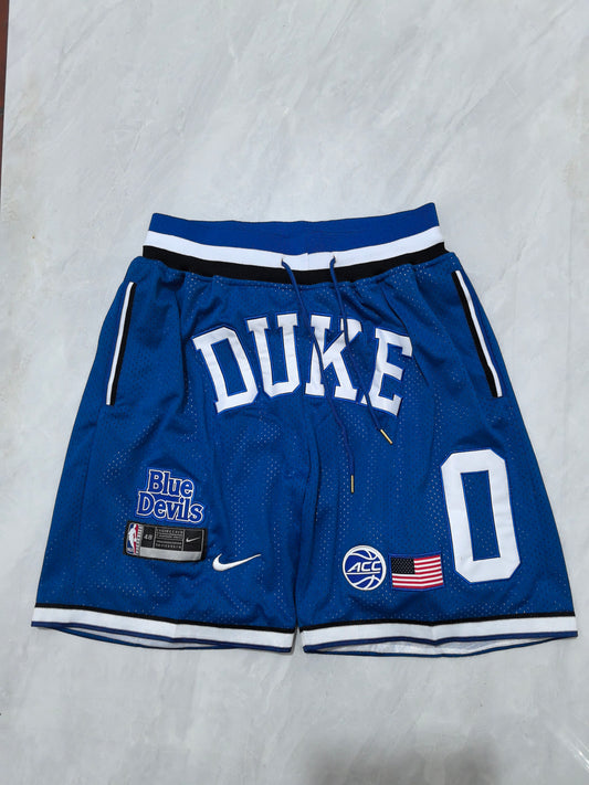 NCAA Duke Blue Devils Blue Retro Pocket Shorts