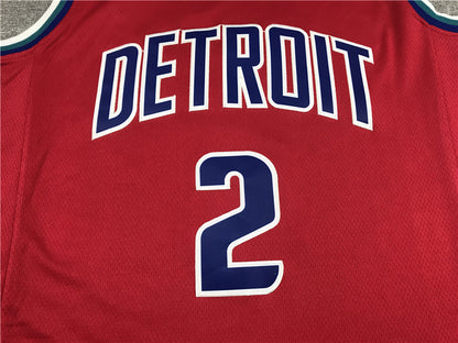 Detroit Pistons Cade Cunningham #2 2022 City Edition Swingman Jersey — Embroidered