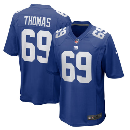 Jaylon Thomas New York Giants Nike Team Game Jersey -  Royal