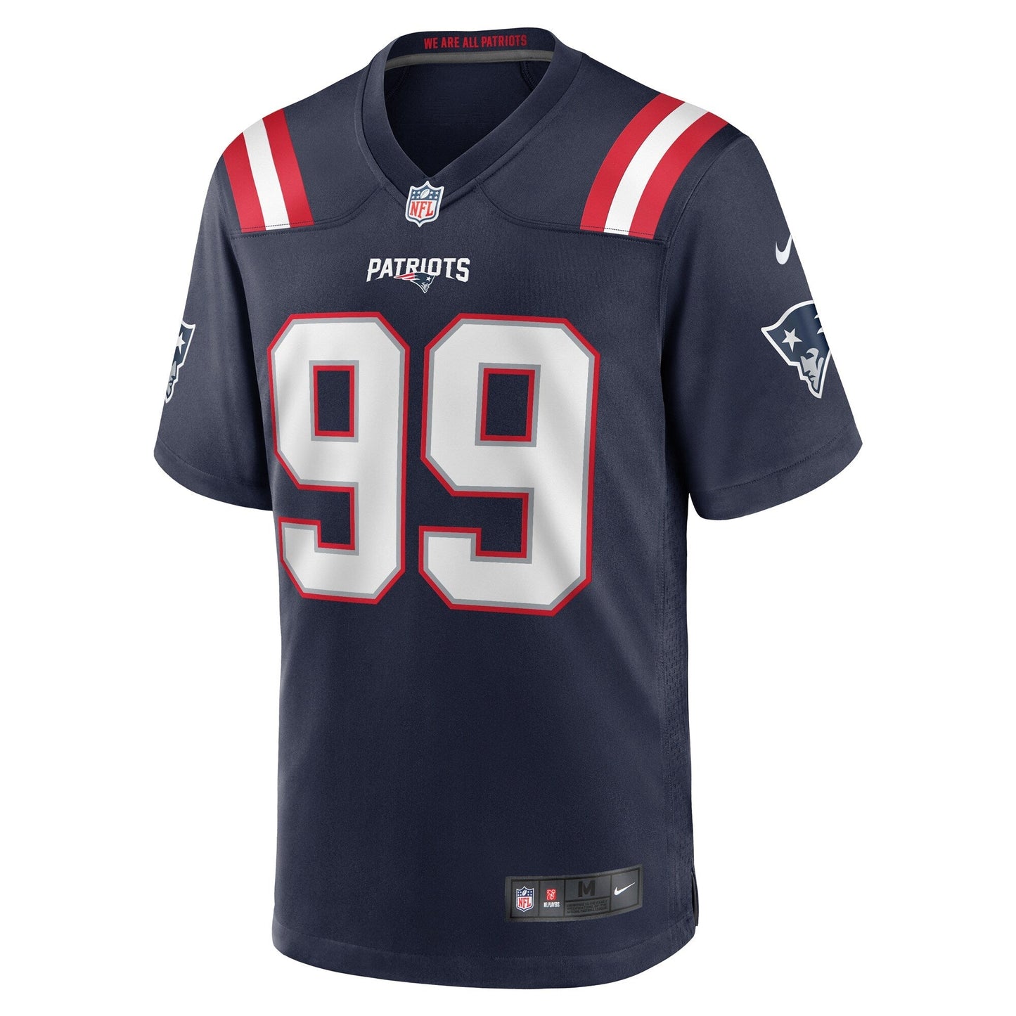 Keion White New England Patriots Nike Team Game Jersey -  Navy
