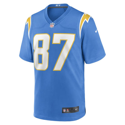 Hunter Kampmoyer Los Angeles Chargers Nike Game   Jersey - Powder Blue