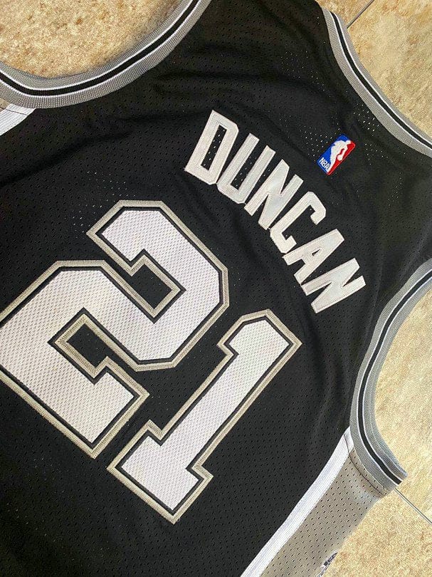 Tim Duncan Commemorative Throwback San Antonio Spurs Jersey