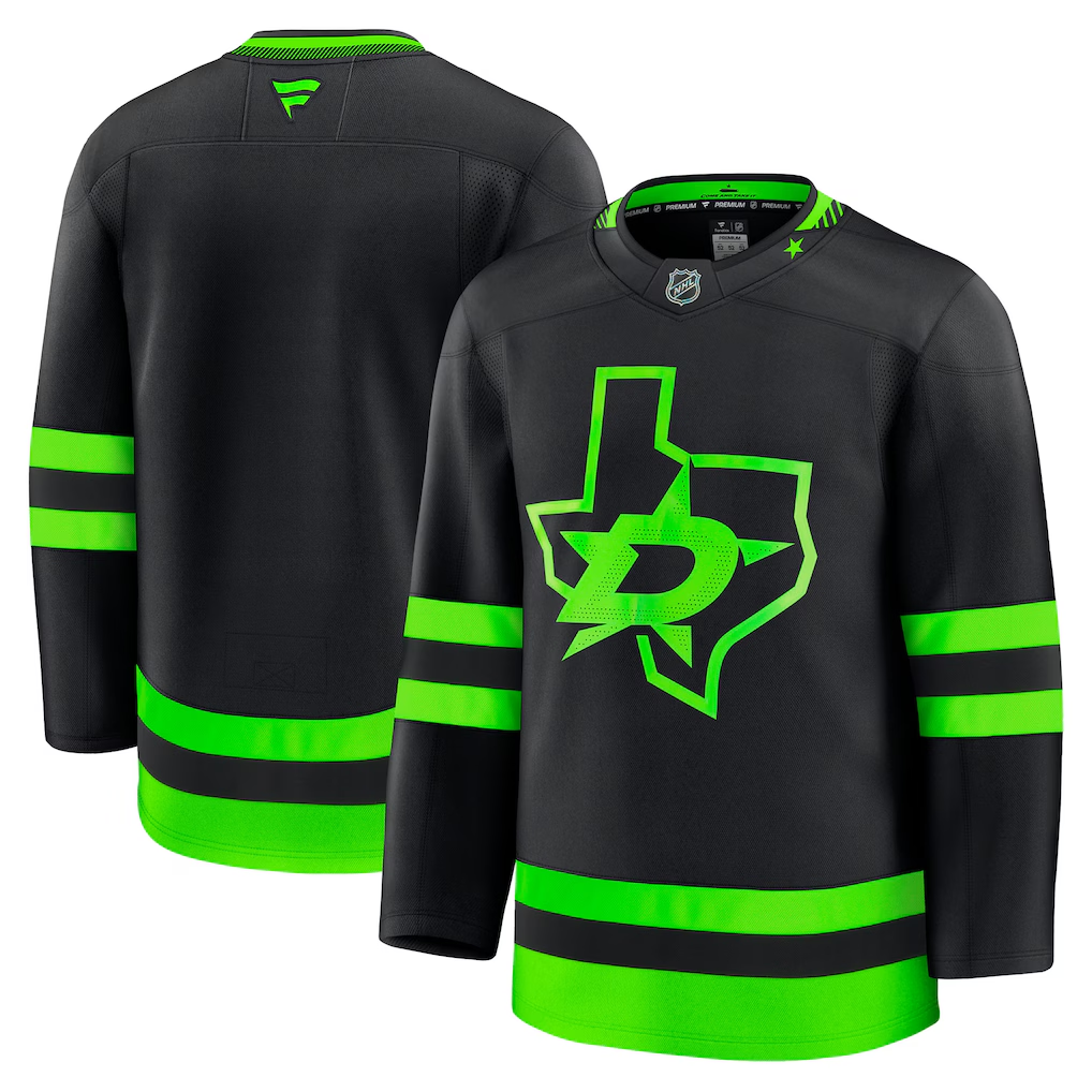 Men's Dallas Stars  Black Alternate Premium Blank Jersey