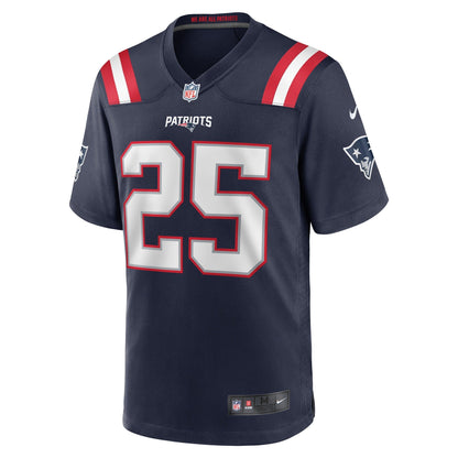 Marcus Jones New England Patriots Nike Game   Jersey - Navy