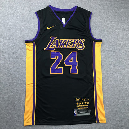 Kobe Bryant #24 Los Angeles Lakers "Retirement Edition" Embroidered Jersey