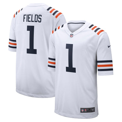 Justin Fields Chicago Bears Nike Alternate Classic Game Jersey - White