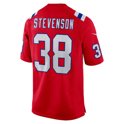 Rhamondre Stevenson New England Patriots Nike Alternate Game   Jersey - Red