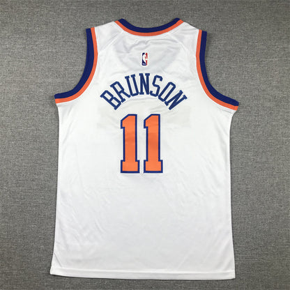 Youth Jalen Brunson New York Knicks #11  Association Edition Embroidered Jersey