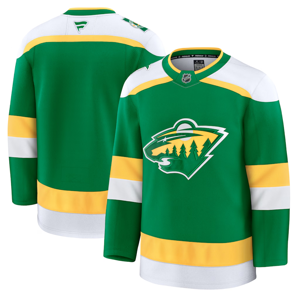 Men's Minnesota Wild  Green Alternate Premium Blank Jersey