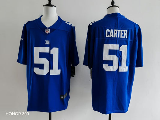 Men's New York Giants Abdul Carter Jersey-Blue