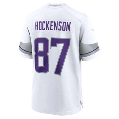 T.J. Hockenson Minnesota Vikings Nike Alternate Game   Jersey - White